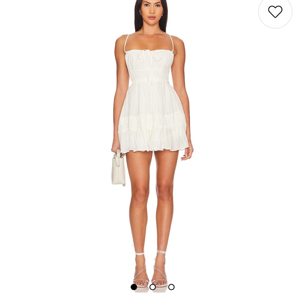 Free People Strapless Ivory Mini Dress